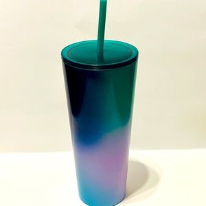 Starbucks pink purple green tie dye ombré 24oz Venti Tumbler